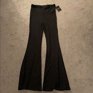 Black flare pants